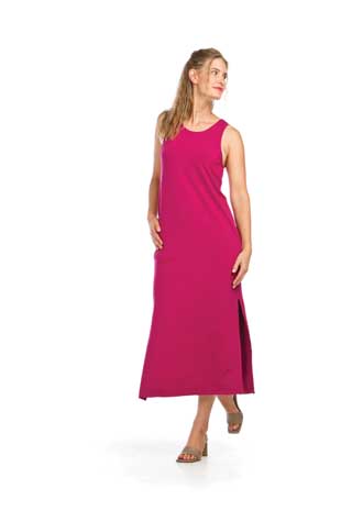 PD-16707 - BAMBOO KNIT SIDE SPLIT MAXI DRESS - Colors: AS SHOWN - Available Sizes:XS-XXL - Catalog Page:13 